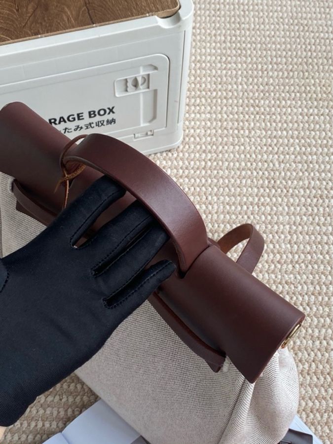 愛馬仕hermes herbag31金棕双肩/双袋 背包-4