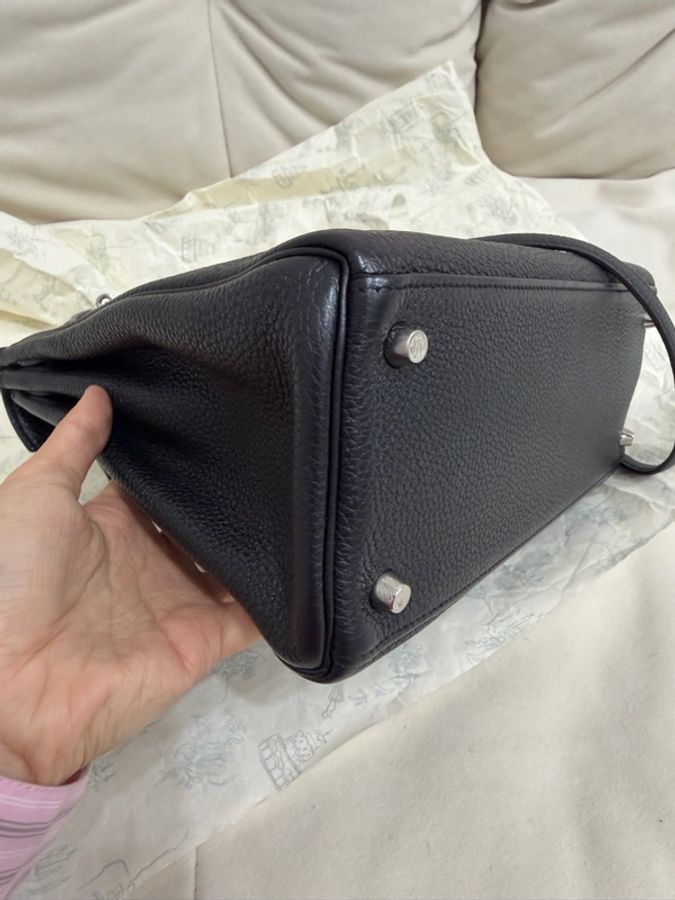 Hermes Kelly28 黑銀 Togo 內縫 愛馬仕 2013年-11