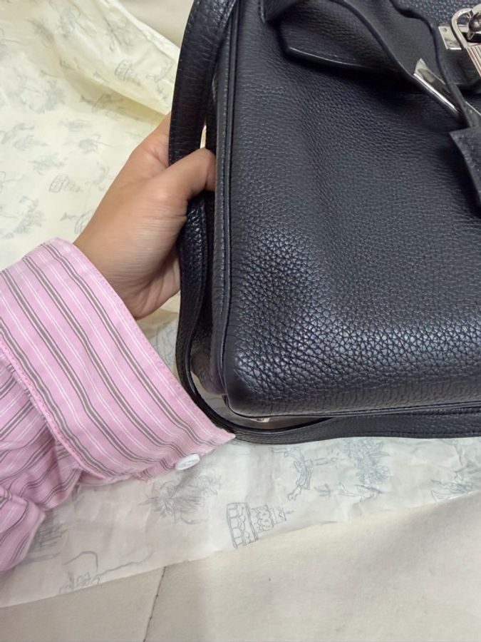 Hermes Kelly28 黑銀 Togo 內縫 愛馬仕 2013年-16