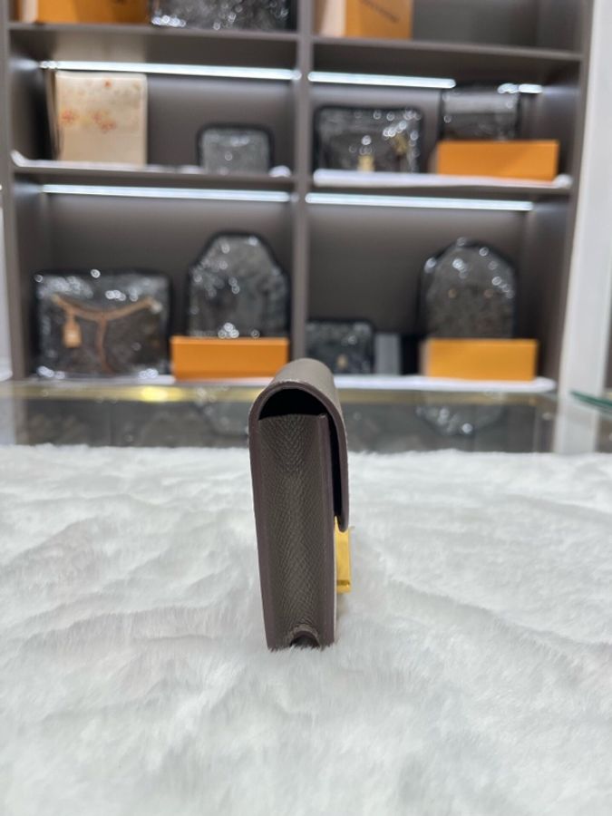 Hermes 愛馬仕 Constance Slim錢包 牛皮 長12.4x10.2x3-2