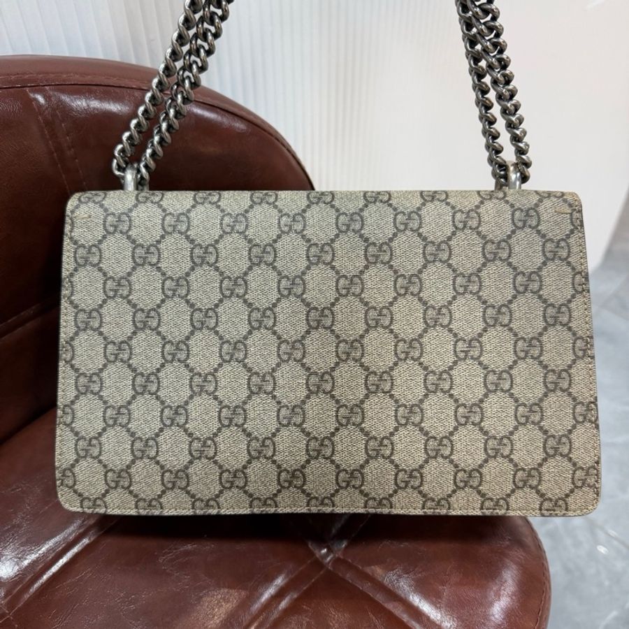 GUCCI 古驰 Dionysus 中号红色酒神链条包-4