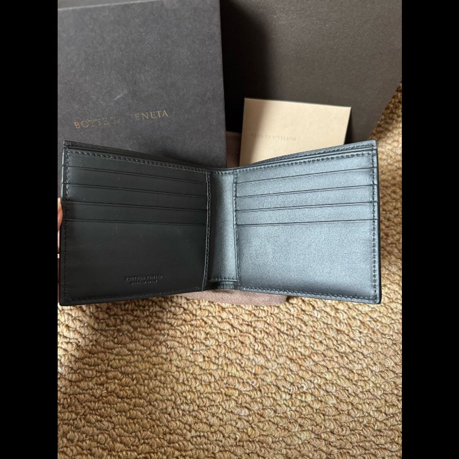 Bottgega Veneta 黑色全皮短夾 🉑送禮成色-2