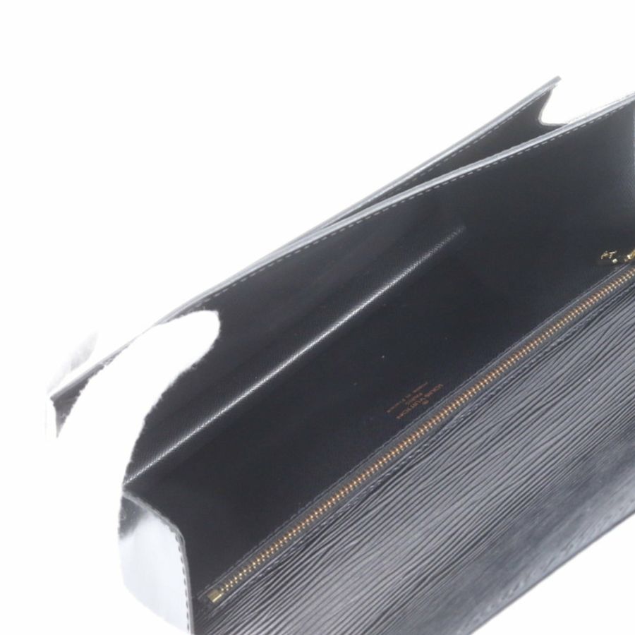薄荷狀態,無黏膩感。路易威登 Epi Sellier Dragonne M52612 男士皮革手拿包/手提包/小袋。-6