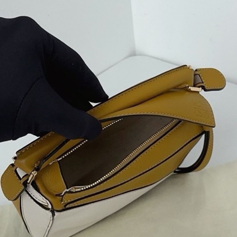 Loewe羅意威 三拼色mini Puzzle迷你幾何包-3