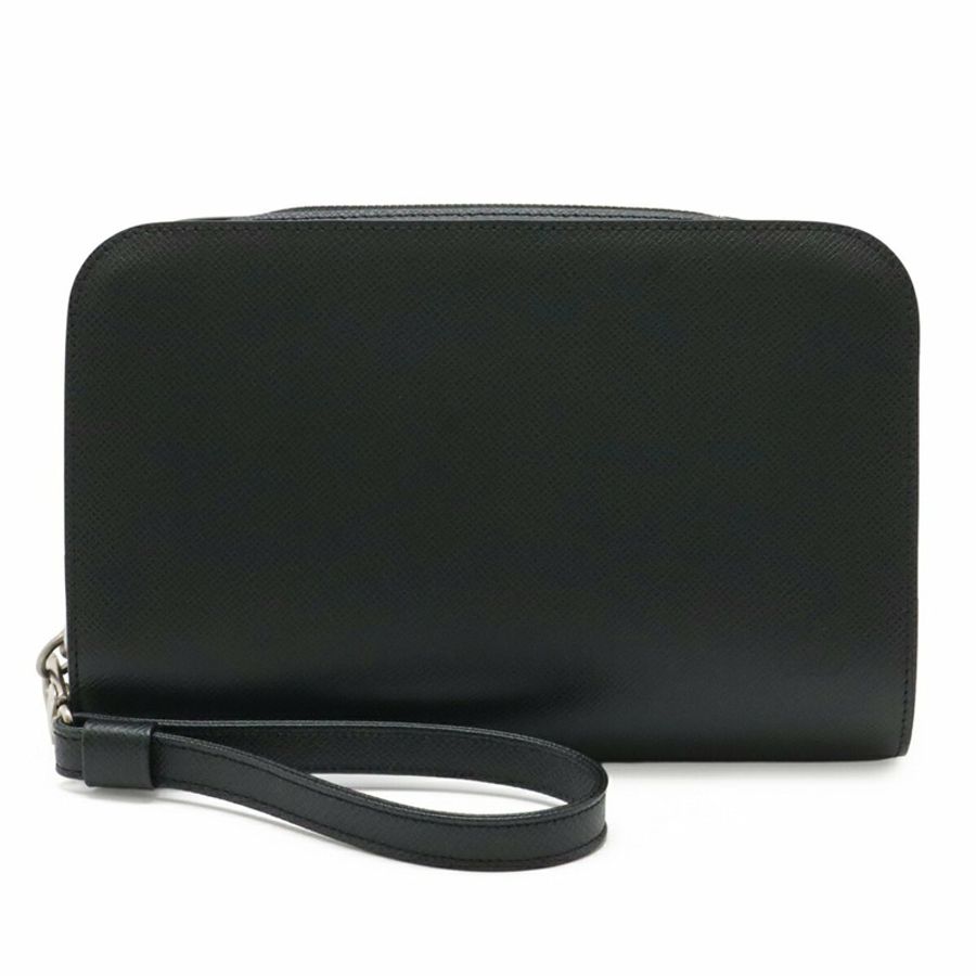路易威登 Taiga Baikal Second Bag 手拿包 手提包 Ardoise 黑色 M30182-1