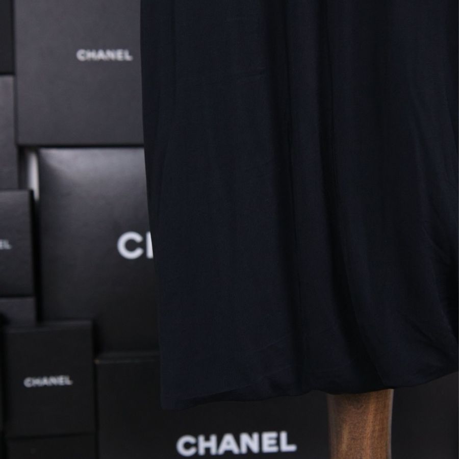 Givenchy 14年黑色露肩吊带垂感连衣裙-21