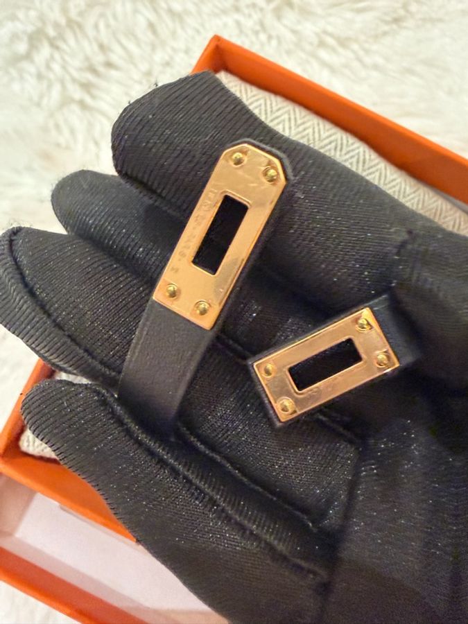 Hermes/ Kelly Double Tour雙圈手環/ 黑金-2