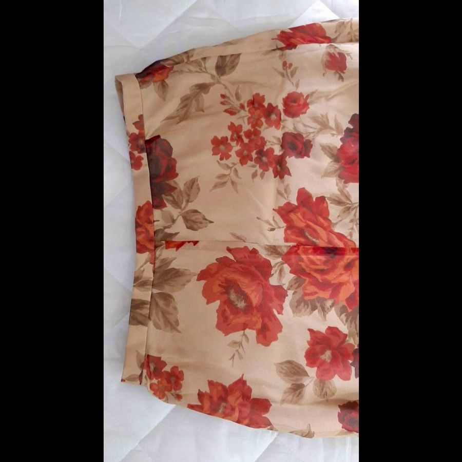BURBERRY 博柏利 LONDON 女印花滿版內裏絲質大裙擺長裙40號-2