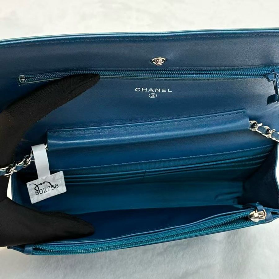 Chanel WOC 孔雀藍🩵-8