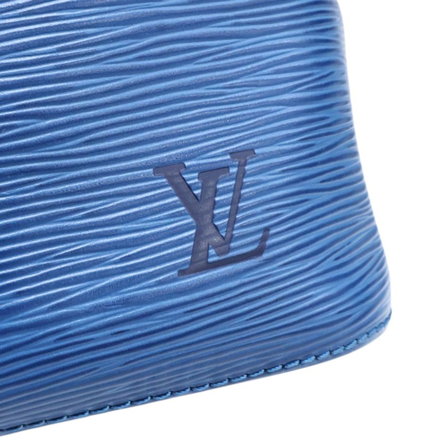 藍色 EPI 水波紋 牛皮 Petit Noe 水桶包 肩背包【LOUIS VUITTON LV 路易威登】 M44152-5