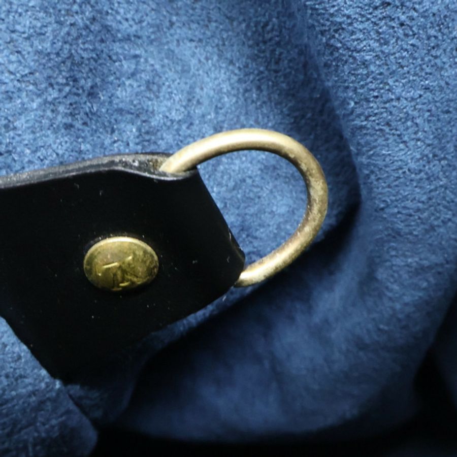 藍色 EPI 水波紋 牛皮 Petit Noe 水桶包 肩背包【LOUIS VUITTON LV 路易威登】 M44152-14