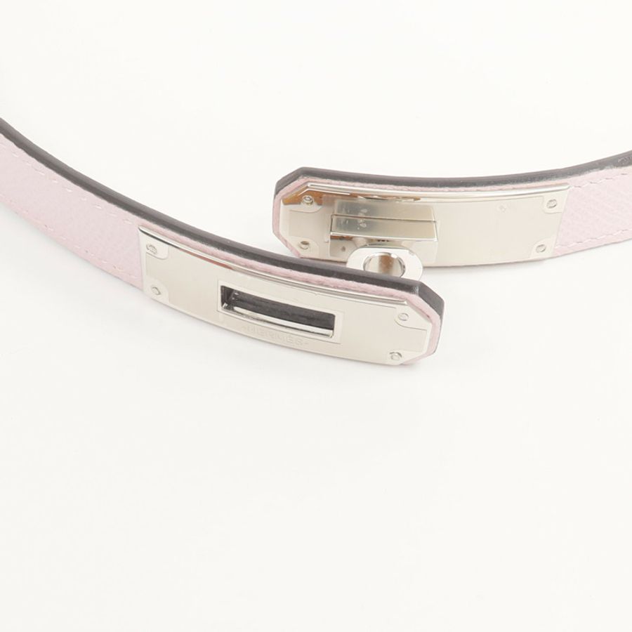 HERMES Epsom皮革Kelly Belt皮帶Mauve Pale-4