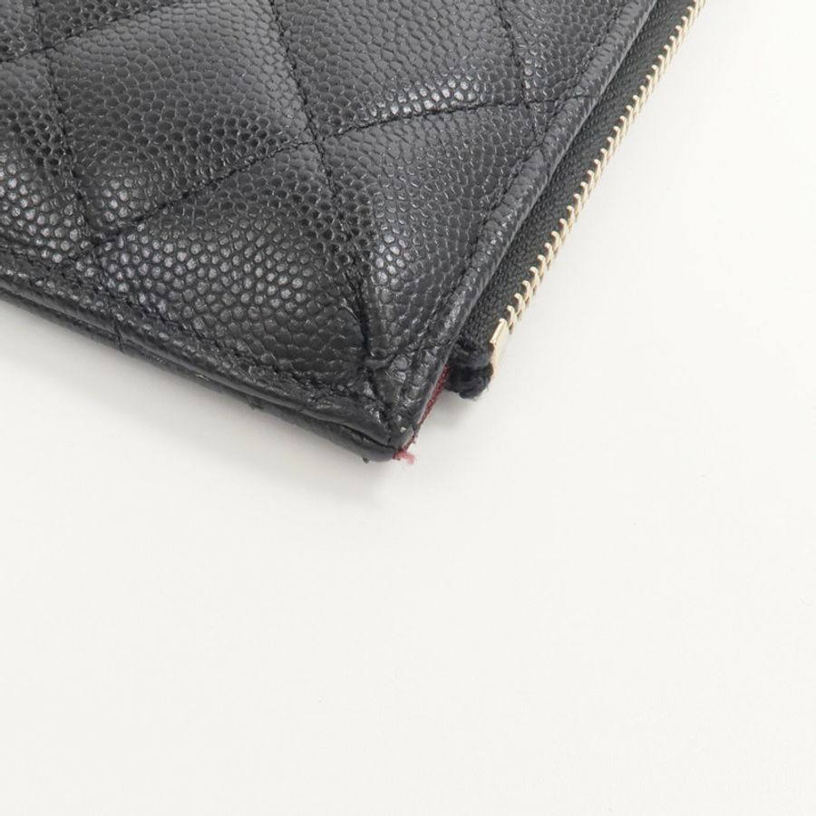 CHANEL 牛皮皮革Classic Phone Pouch with Zipper長錢包-6