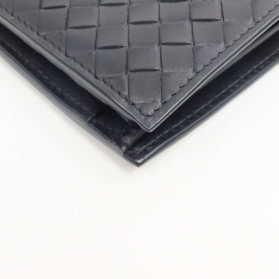 BOTTEGA VENETA 牛皮皮革Intrecciato Bi-Fold Wallet錢包-11