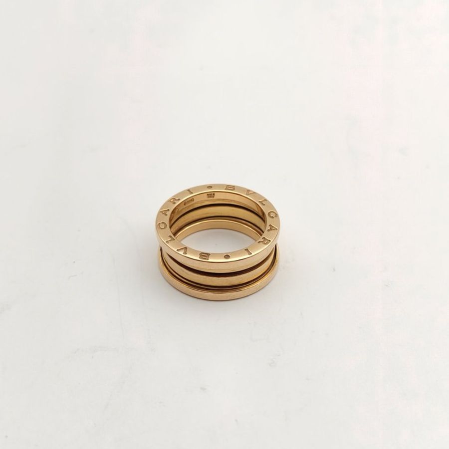 BVLGARI B.ZERO1彈簧戒指三圈18K玫瑰金53-1