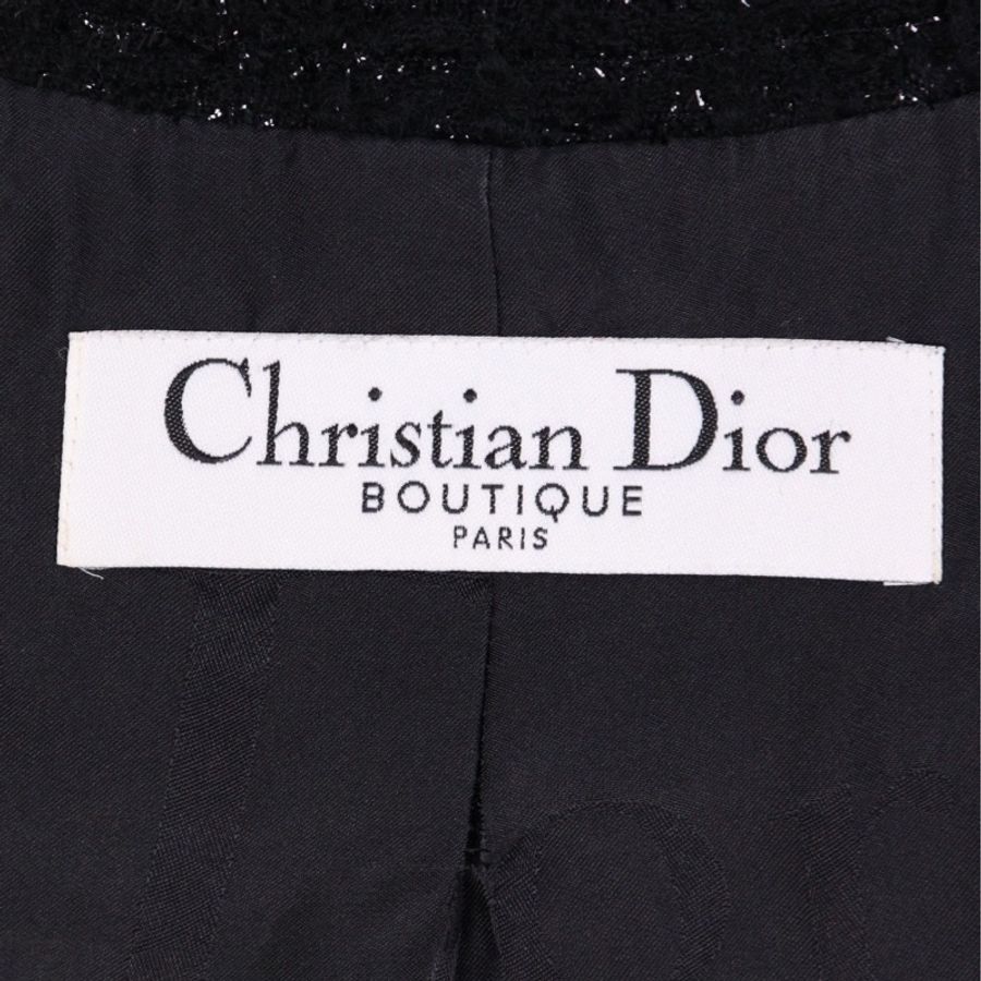 Dior 04年黑色重工满天星马赛项圈上衣外套-14