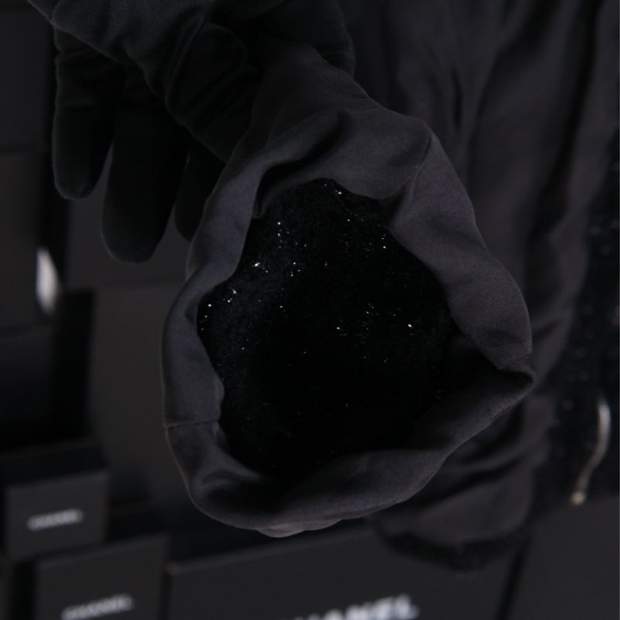Dior 04年黑色重工满天星马赛项圈上衣外套-23