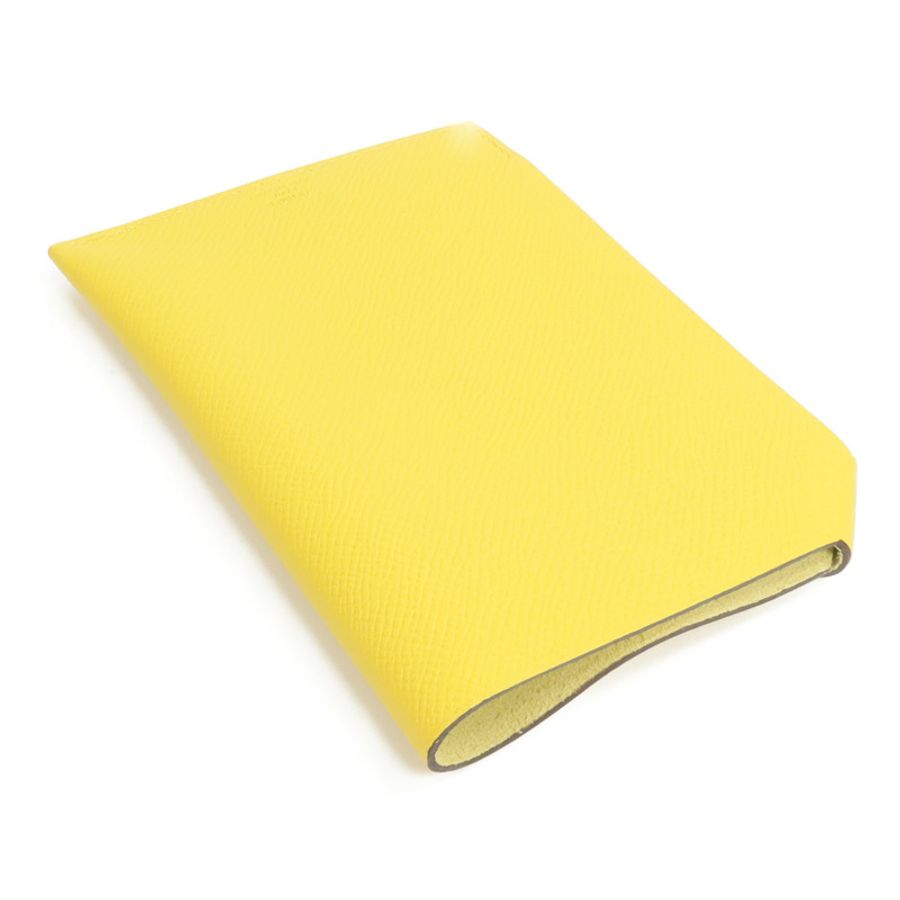 HERMES Epsom皮革Tarmac Passport Holder護照套Lime-4