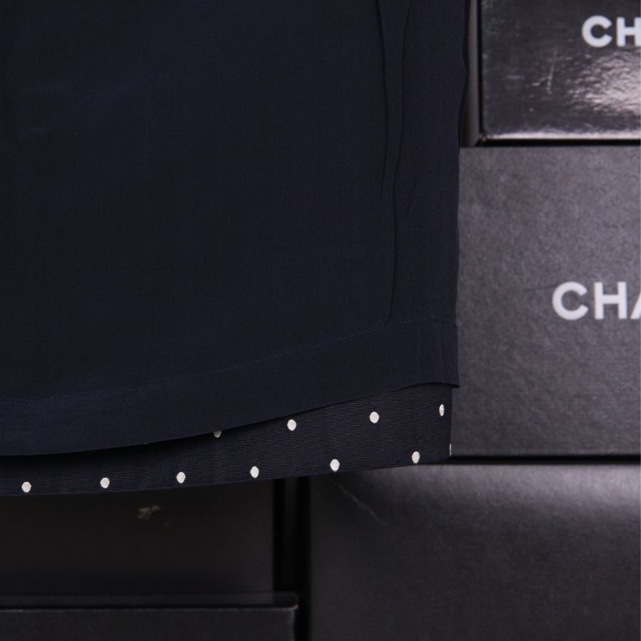 Dior 黑白波点包臀裙半裙-22