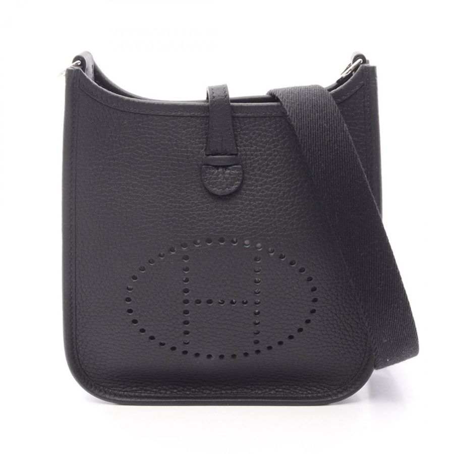 愛馬仕 Evelyne TPM Amazon 單肩斜背包 K Taurillon Clemence 黑色 SHW-0