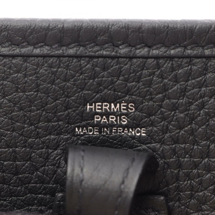 愛馬仕 Evelyne TPM Amazon 單肩斜背包 K Taurillon Clemence 黑色 SHW-3