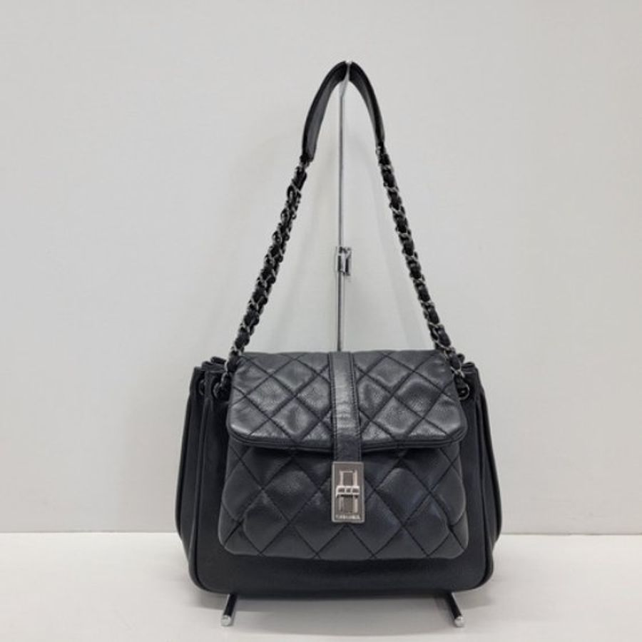 A11 Chanel 2.55系列金屬扣菱形鏈條單肩包-3