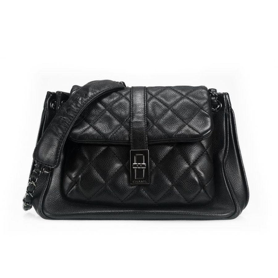 A11 Chanel 2.55系列金屬扣菱形鏈條單肩包-6