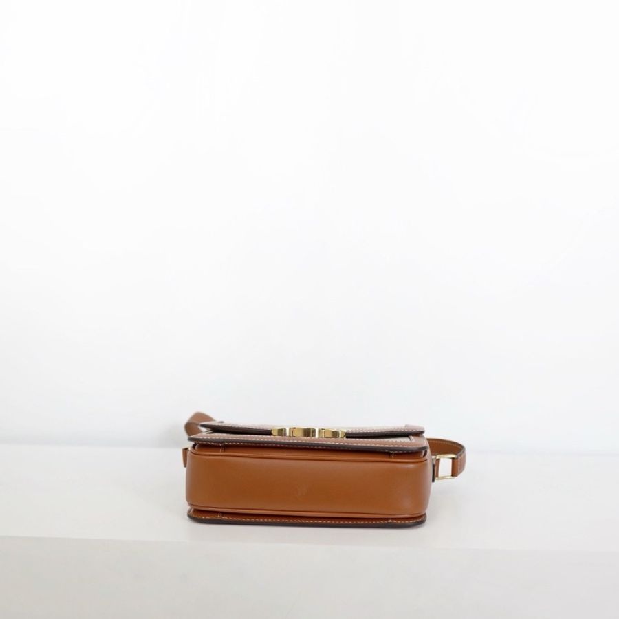 二手celine box teen凱旋門/燕麥色-7