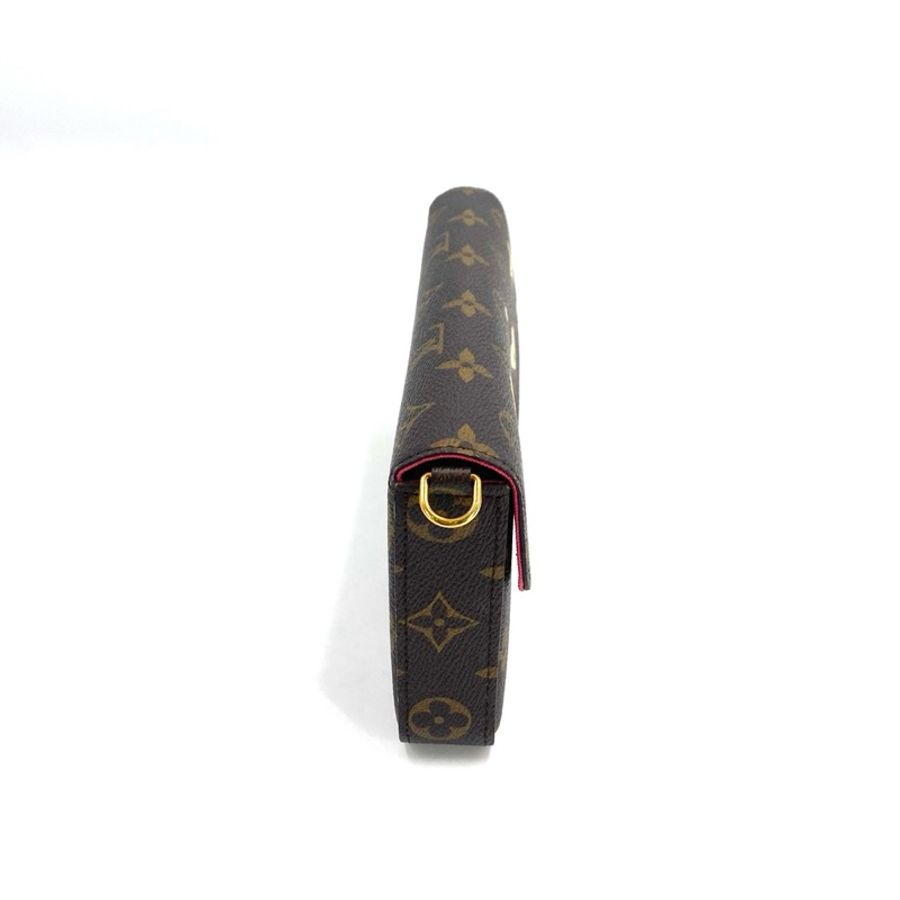 LV路易威登POCHETTE FELICIE系列老花情人節限量款徽章三合一鏈條包單肩斜挎包編碼款-6