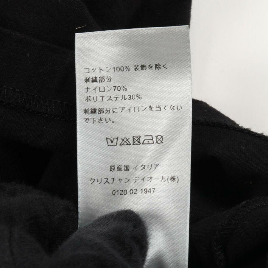 Christian Dior ERL T卹 313J647A0817 純棉 黑色 二手 男 XXL 碼-3