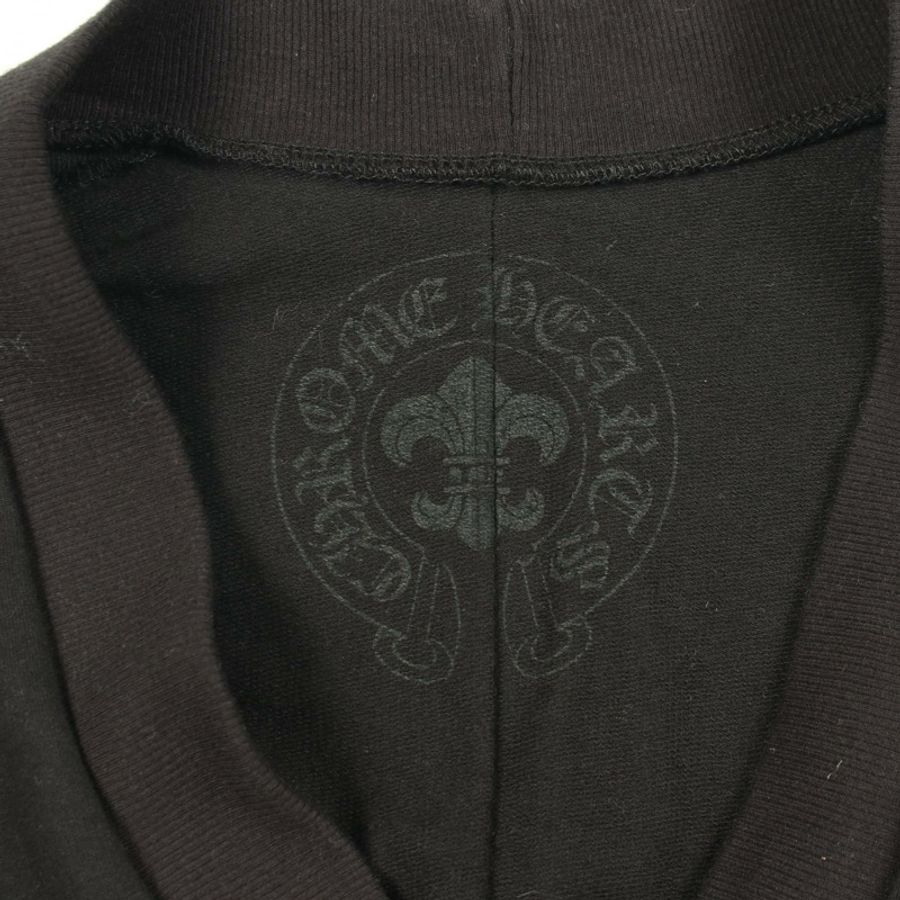 鉻心 (CHROME HEARTS) 十字球紐扣開襟衫,純棉材質,黑色,二手女款 S 碼-2