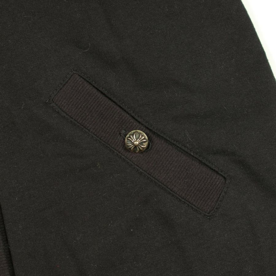 鉻心 (CHROME HEARTS) 十字球紐扣開襟衫,純棉材質,黑色,二手女款 S 碼-9