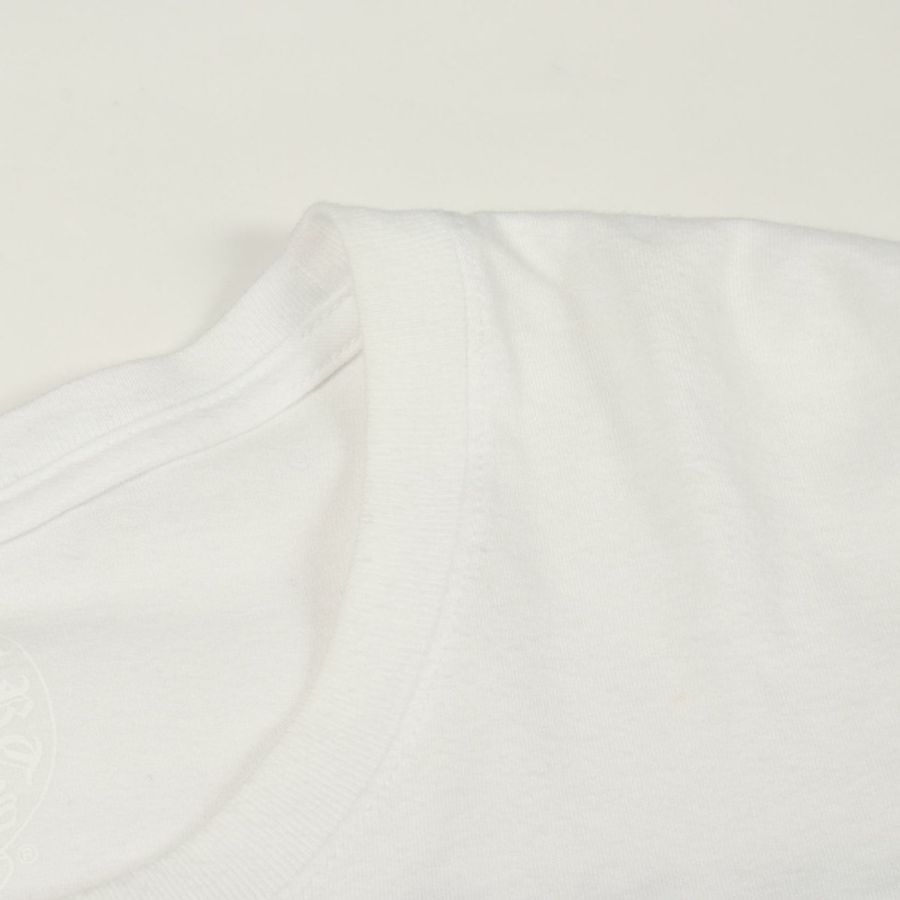鉻心 (CHROME HEARTS) 臂標長袖T卹,純棉材質,白色/黑色,二手,L碼-4