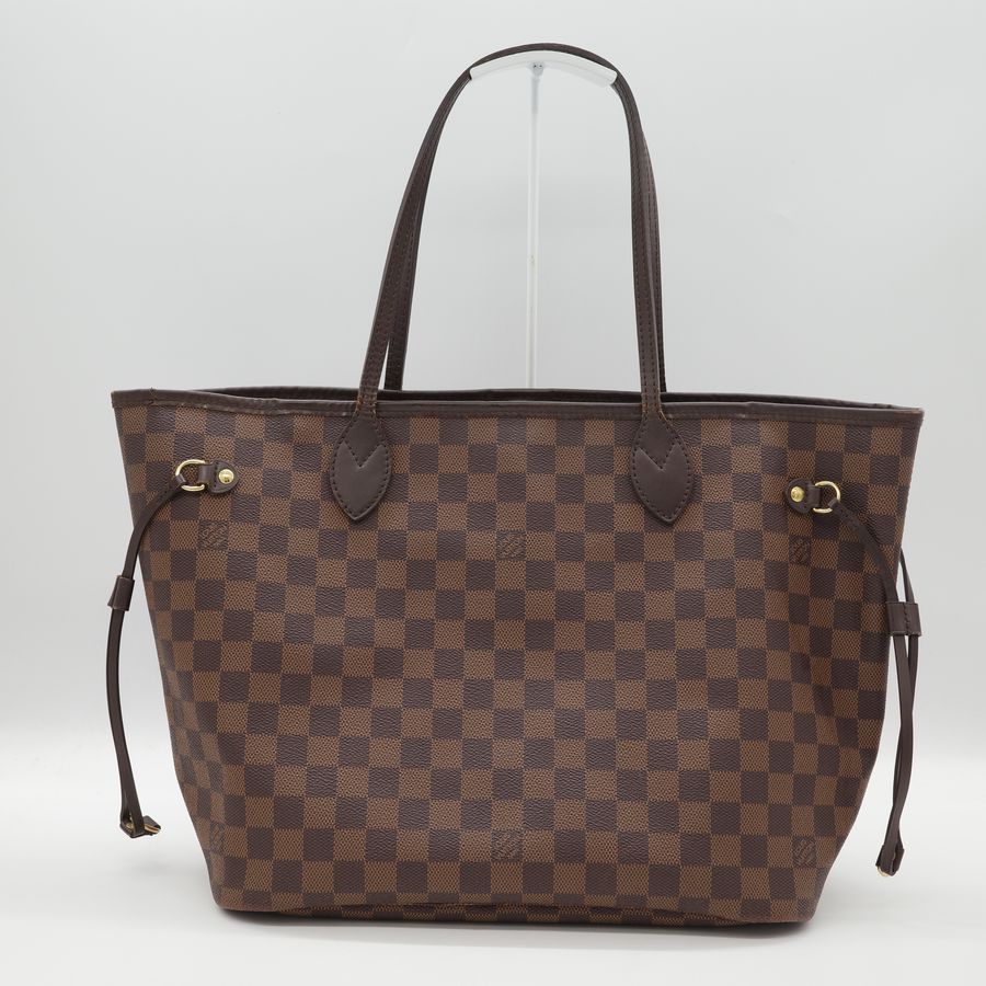 LV 經典棋盤格 neverfull mm 手提托特包-1