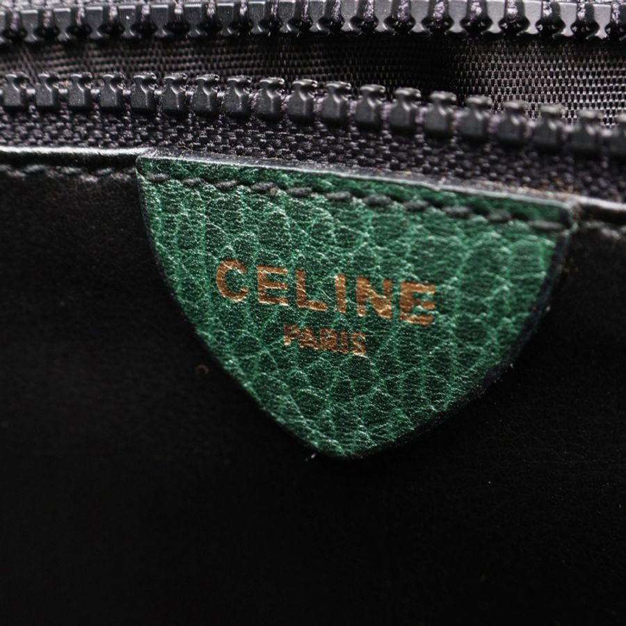 綠色 牛皮 肩背包【CELINE 賽琳】-5