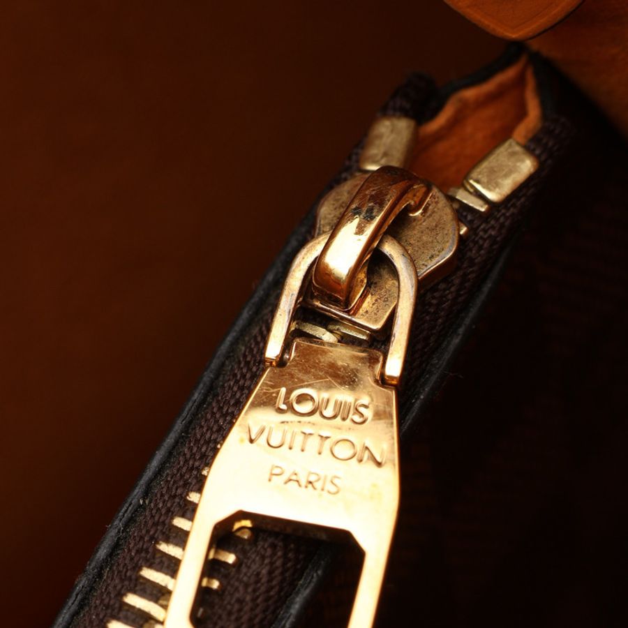 棕色 棋盤格 黃色牛皮 NeoNeo MM 水桶包 肩背包【LOUIS VUITTON LV 路易威登】 N40213-11