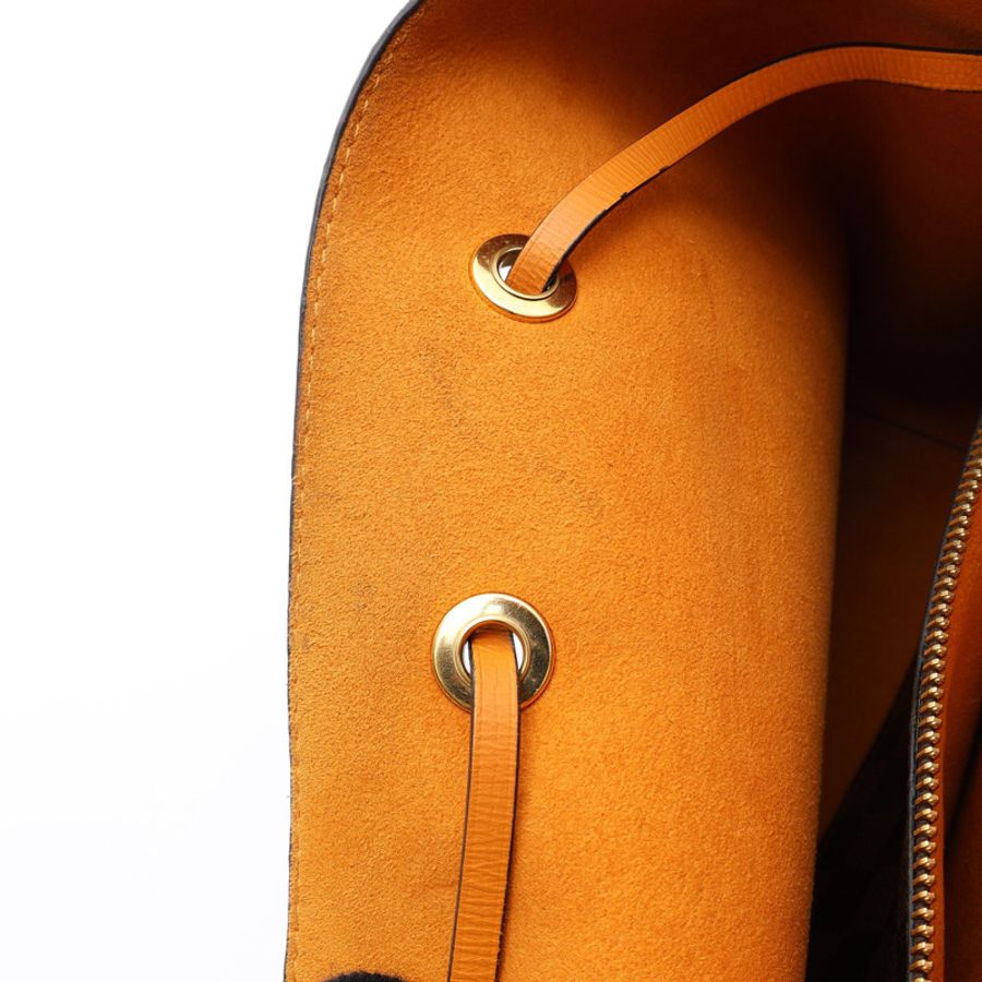 棕色 棋盤格 黃色牛皮 NeoNeo MM 水桶包 肩背包【LOUIS VUITTON LV 路易威登】 N40213-14