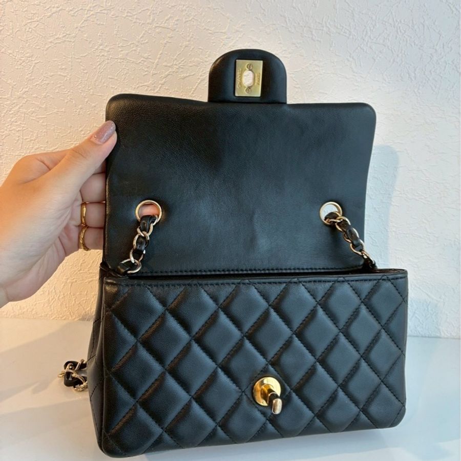 Chanel 黑羊皮淡金雙C coco20❤️‍🔥❤️‍🔥-14