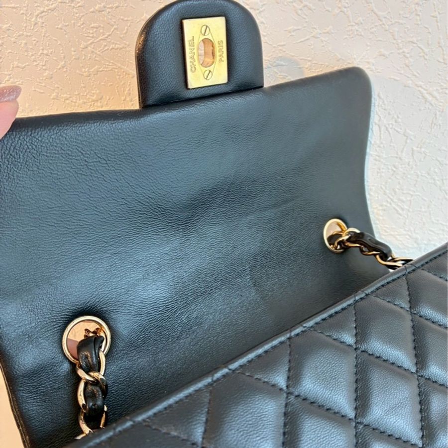 Chanel 黑羊皮淡金雙C coco20❤️‍🔥❤️‍🔥-18