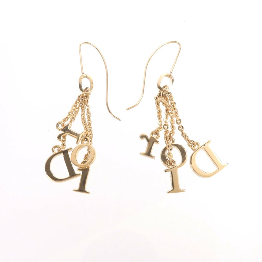Dior 金屬Logo Earrings耳環-2