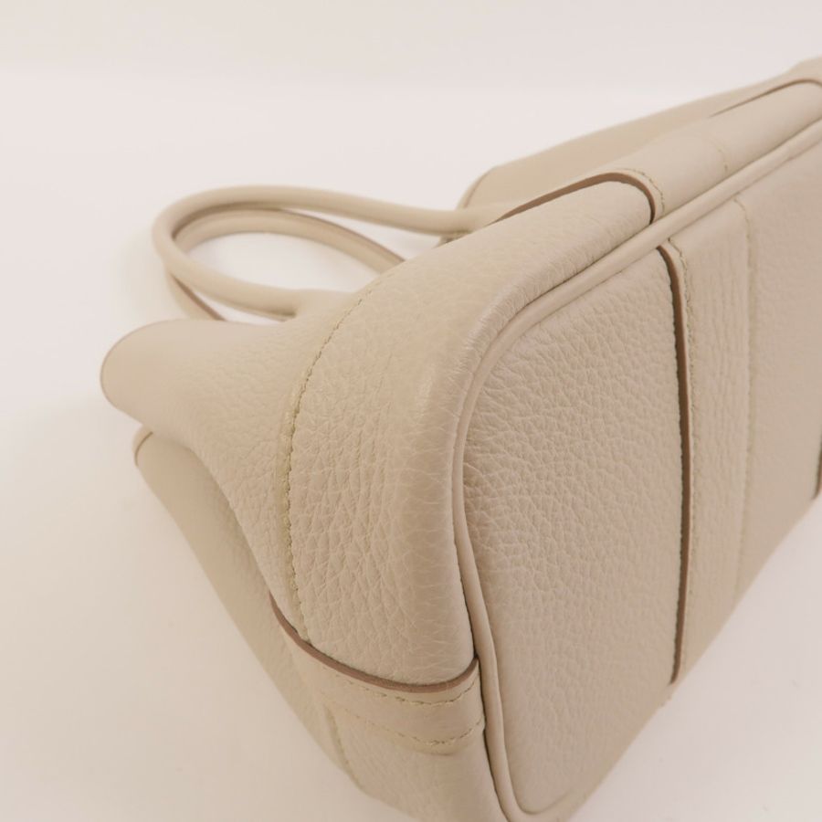 HERMES Clemence皮革Garden Party TPM手挽袋Craie-10