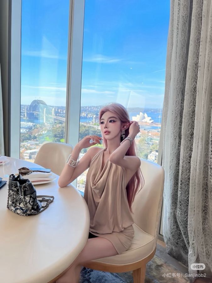 ✨ CHANEL 水桶包|亮片拼毛呢 灰色 ✨-1