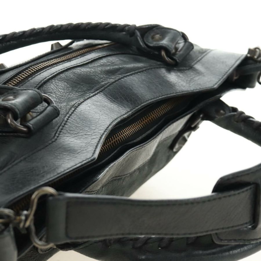 【日本直送】BALENCIAGA The First 手提包 皮革 2way 海軍藍 103208 正品 185338M-13