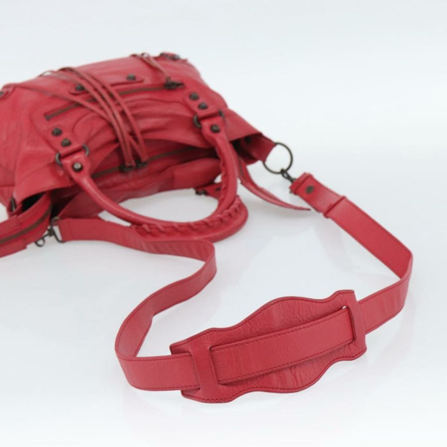 【日本直送】BALENCIAGA The Town 手提包 皮革 兩用 紅色 240579 正品 186253M-8