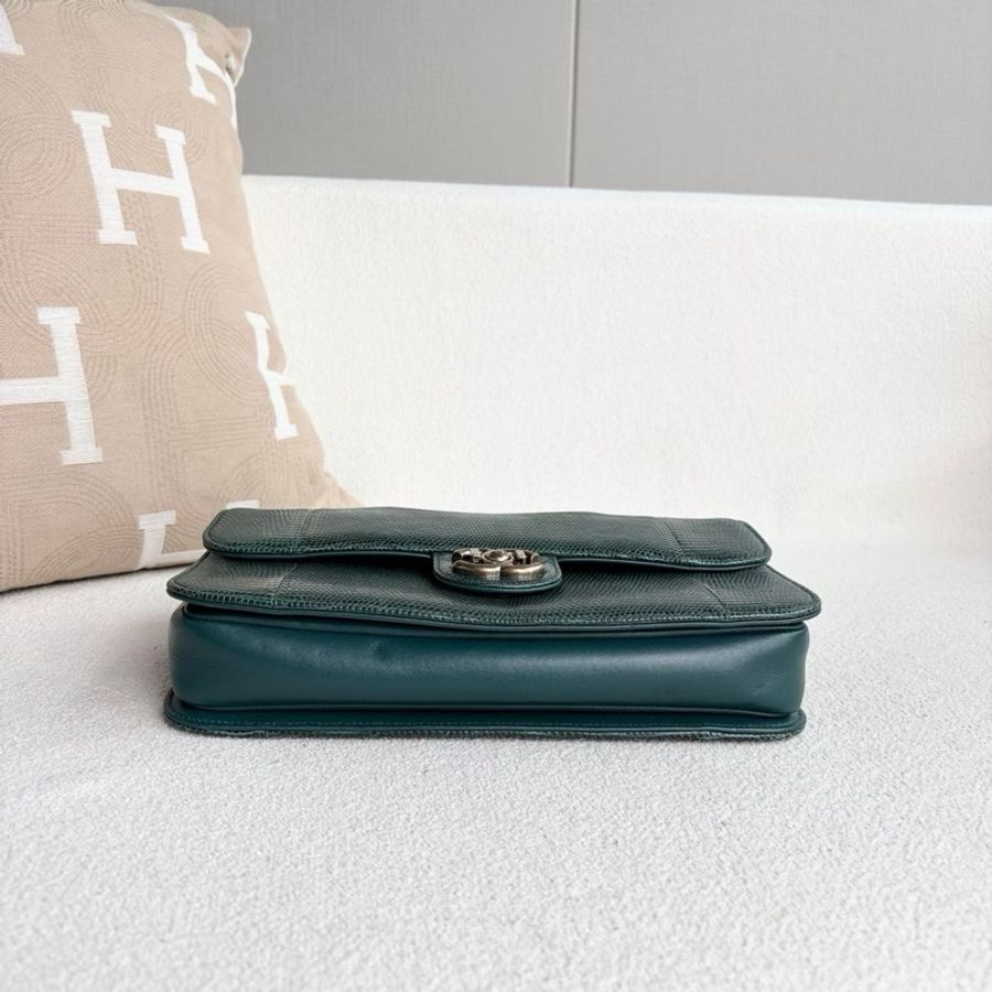 💚 CHANEL 孟買系列蜥蜴皮鏈條包 💚-7
