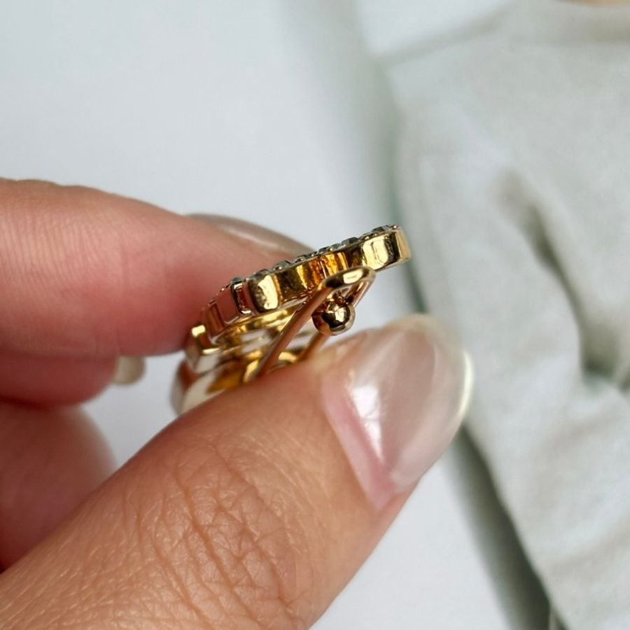 ::DIOR:: Crystal Dior Logo Barrette Gold 水鑽字母金色髮夾 髮飾-7
