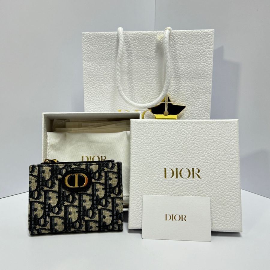 【全新閒置🎁】 DIOR 30 Montaigne Dahlia 短夾 專櫃最新款🆕-13