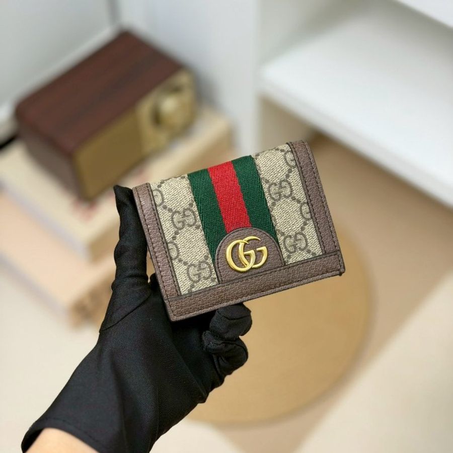 🏷️Gucci 古馳.Ophidia 對開短夾-0