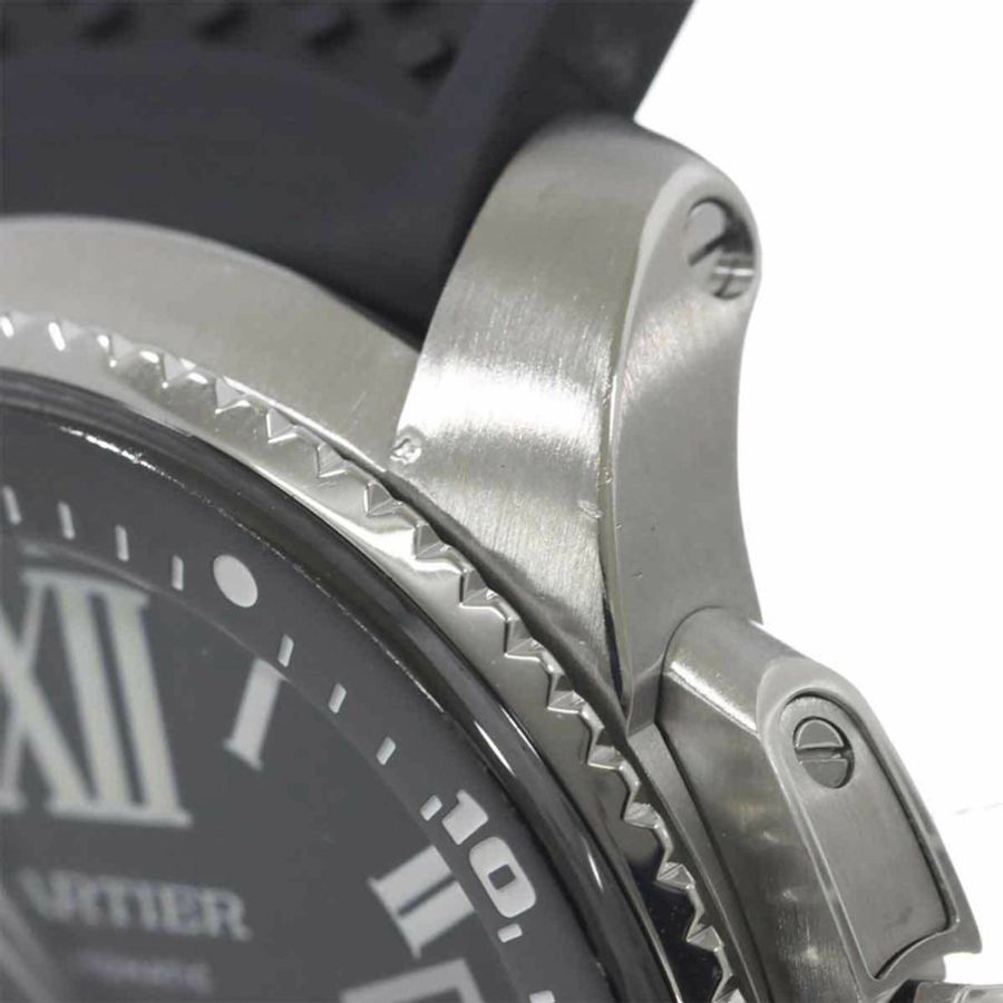 卡地亞 Calibre de Diver W7100056 男士腕錶,日期顯示,黑色錶盤,自動上鍊機芯-6