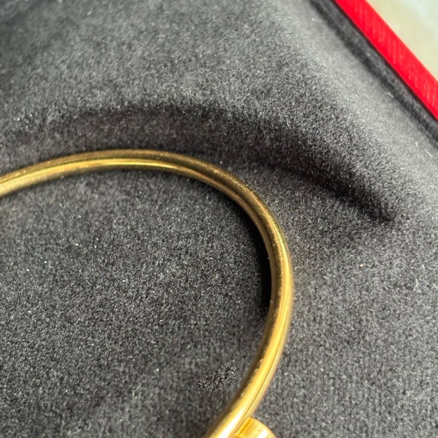 ::Cartier:: 卡地亞 Juste un Clou 系列18K 黃金釘子手環 18號 手鐲-3